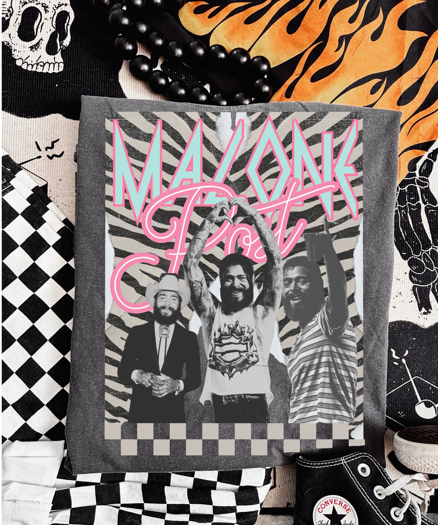 Zebra posty pepper comfort colors tee