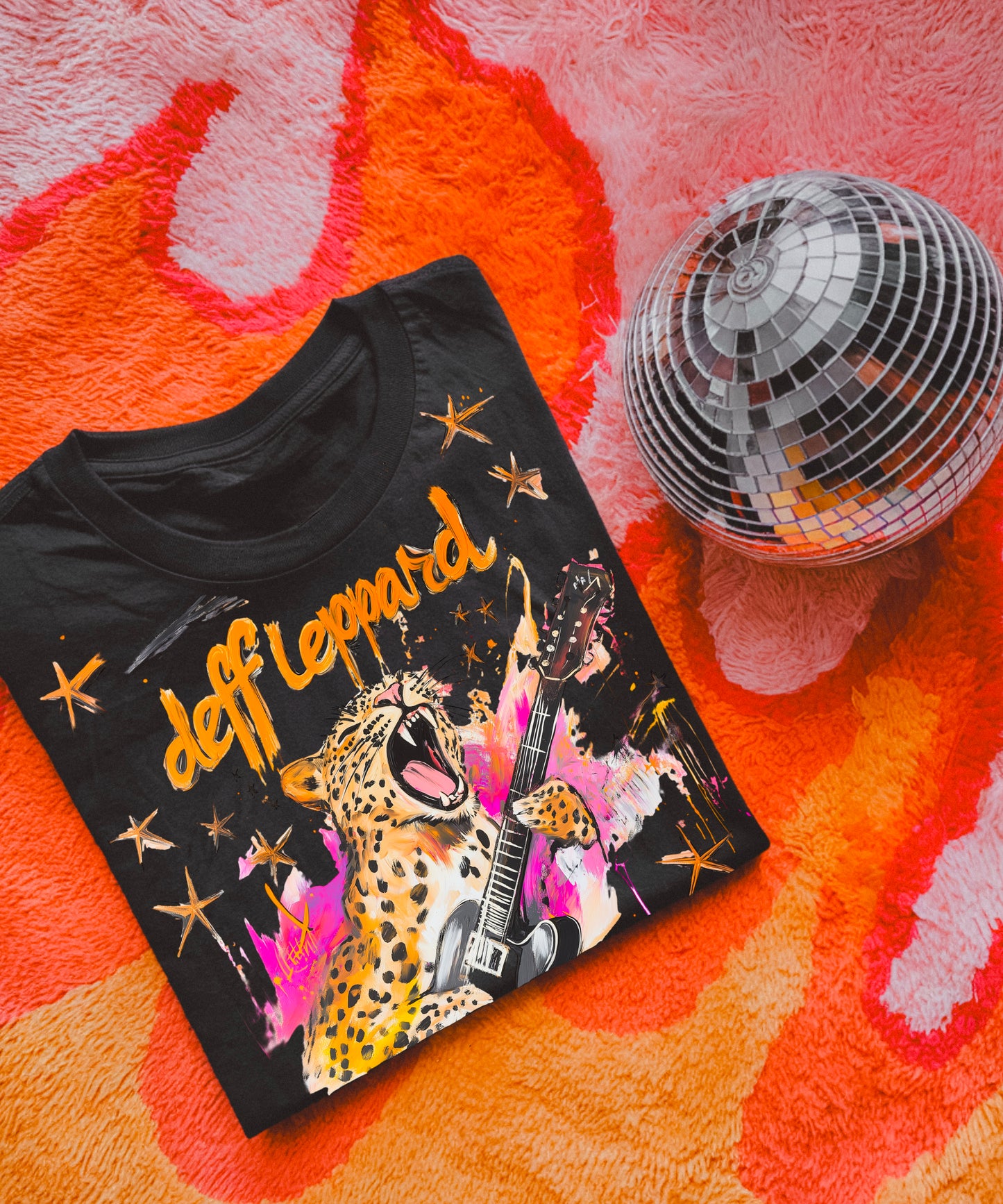 D Lepp Splatter paint black comfort colors tee