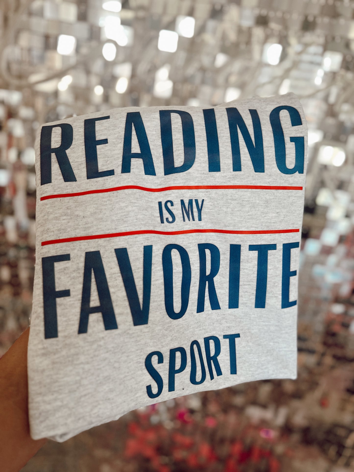 reading is my fav sport