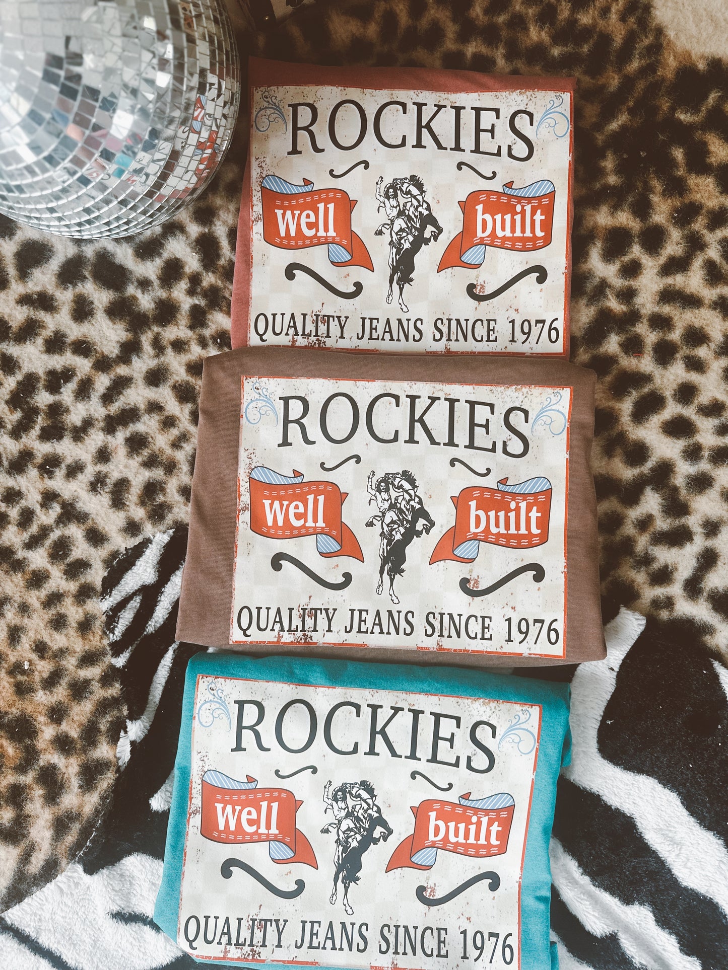 Vintage Rockies Espresso comfort colors tee