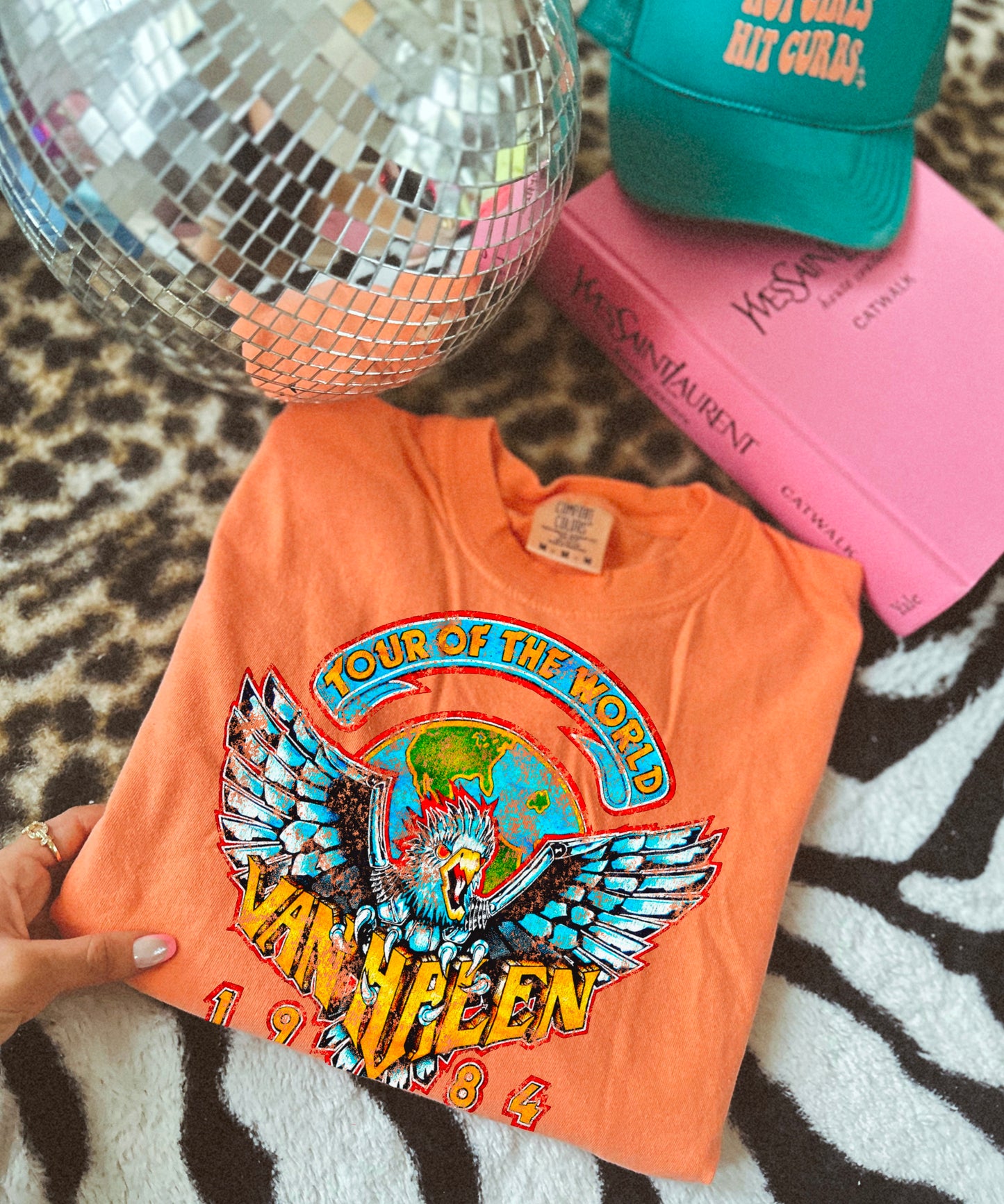 Vintage halen melon comfort colors tee