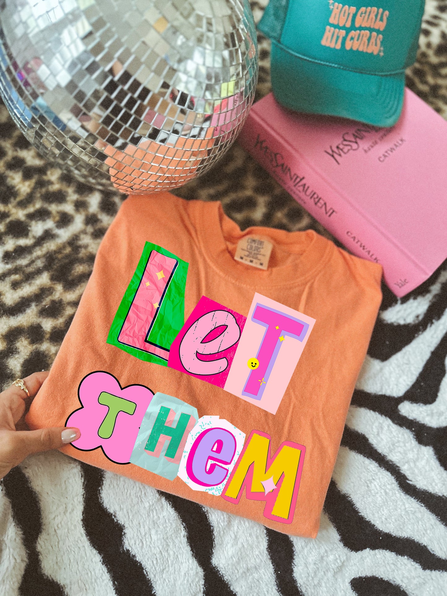 Scrapbook let them melon comfort colors tee