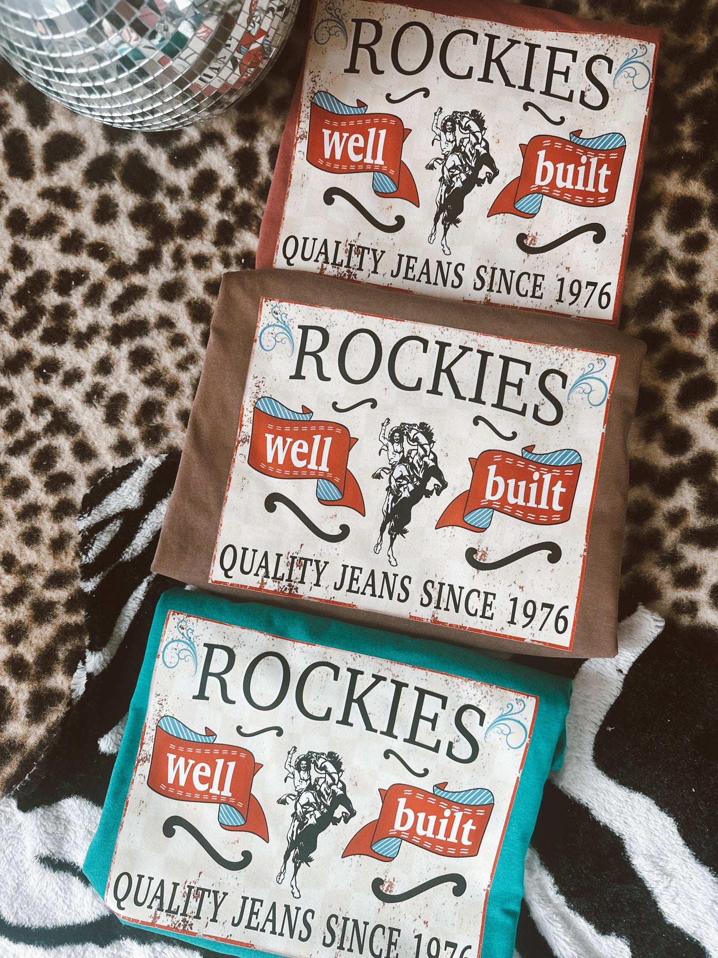 Vintage Rockies Espresso comfort colors tee