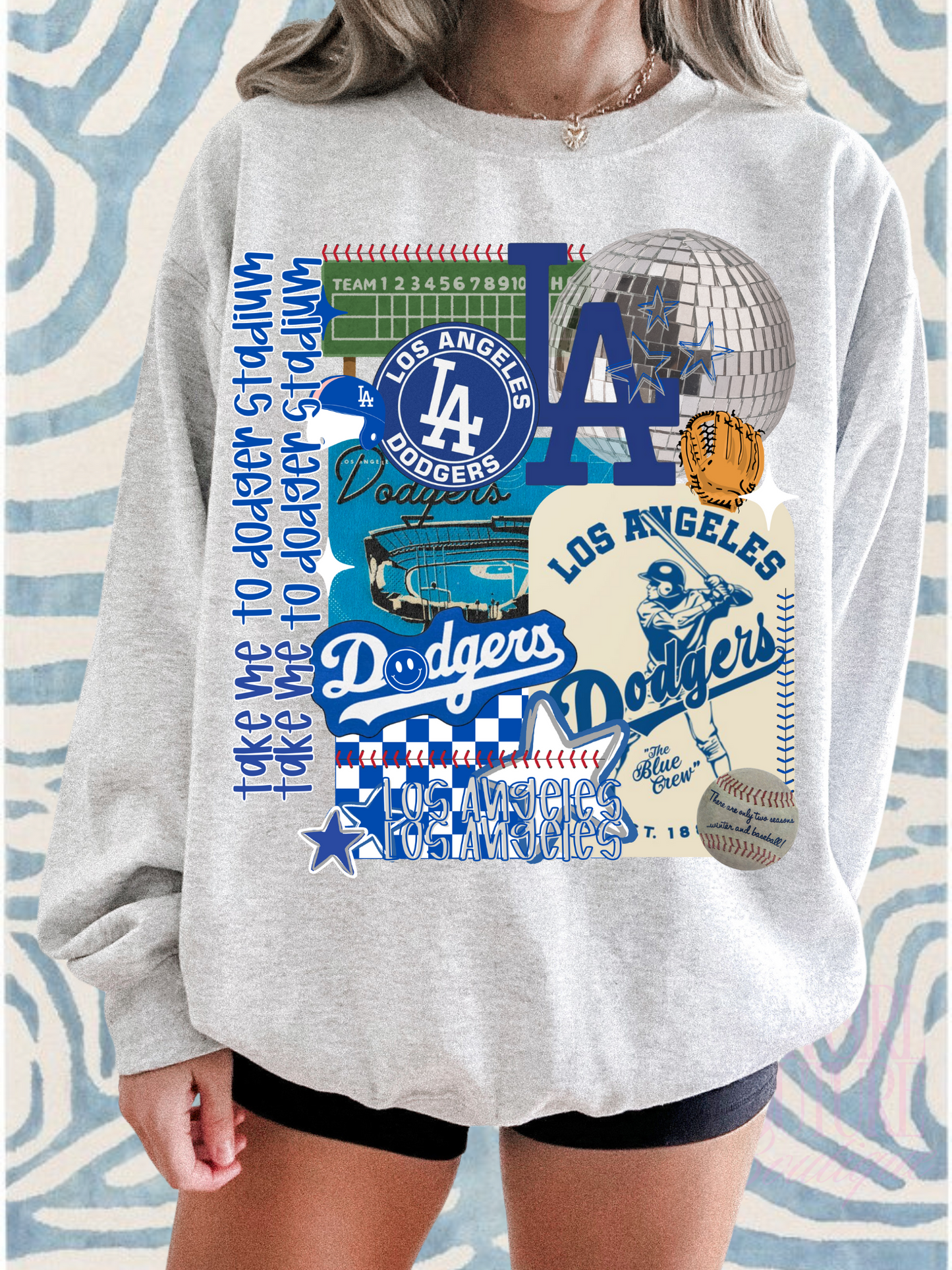 DODG BASEBALL cluster collage ash gray crew