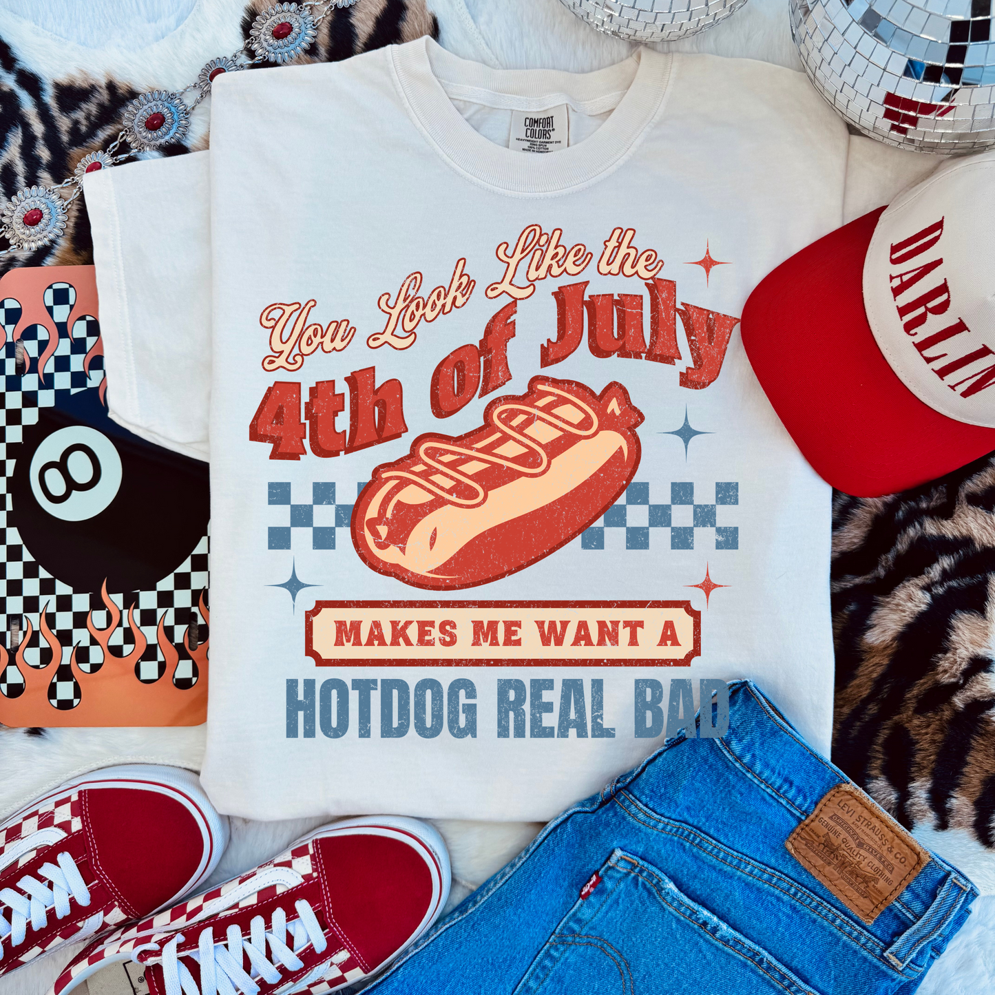 Makes me want a hotdog real bad ivory comfort colors tee