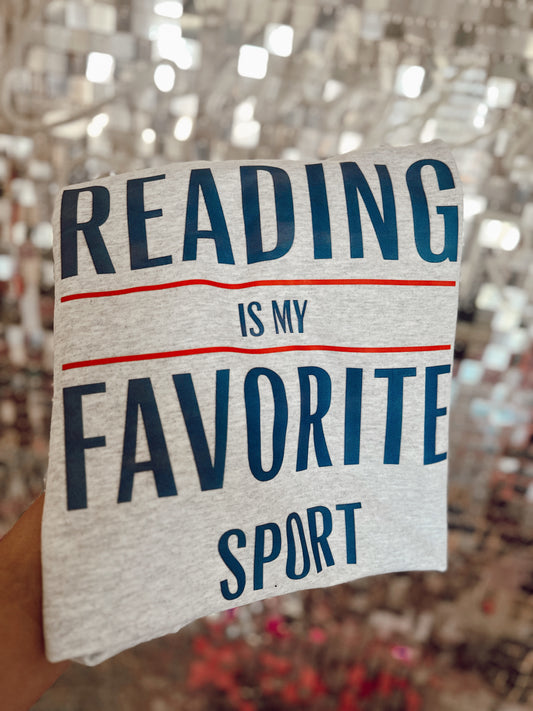 reading is my fav sport