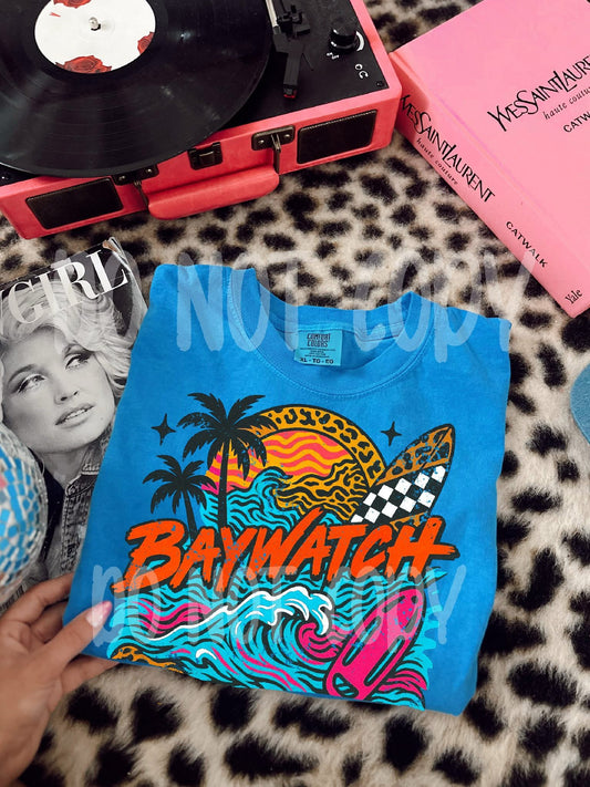 Bay watch royal caribe comfort colors tee