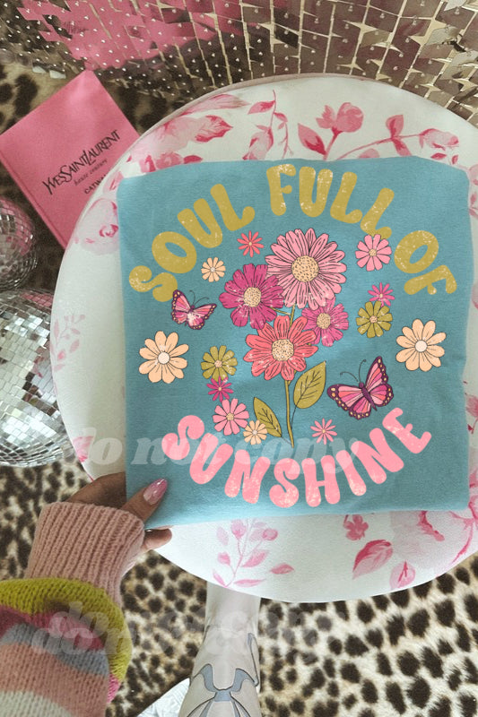 soul full of sunshine gildan sky blue tee