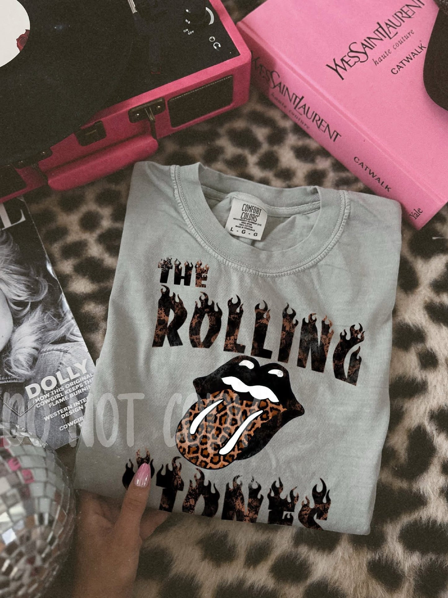 Leopard Stones granite comfort colors tee