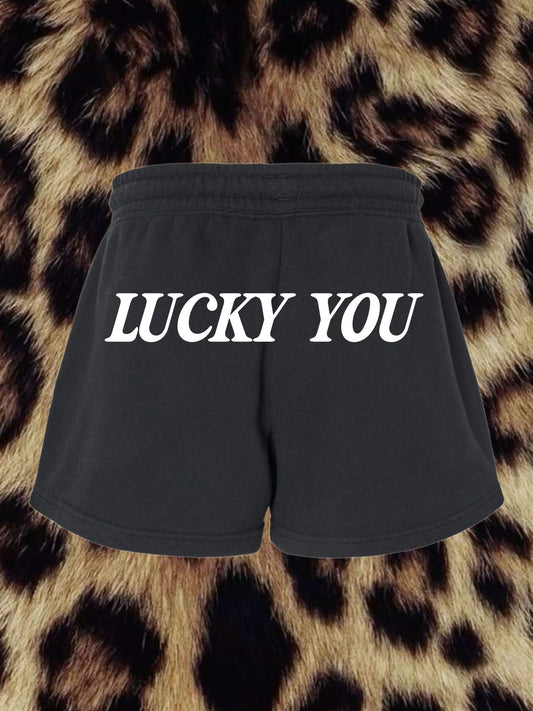 8 ball lucky you shorts