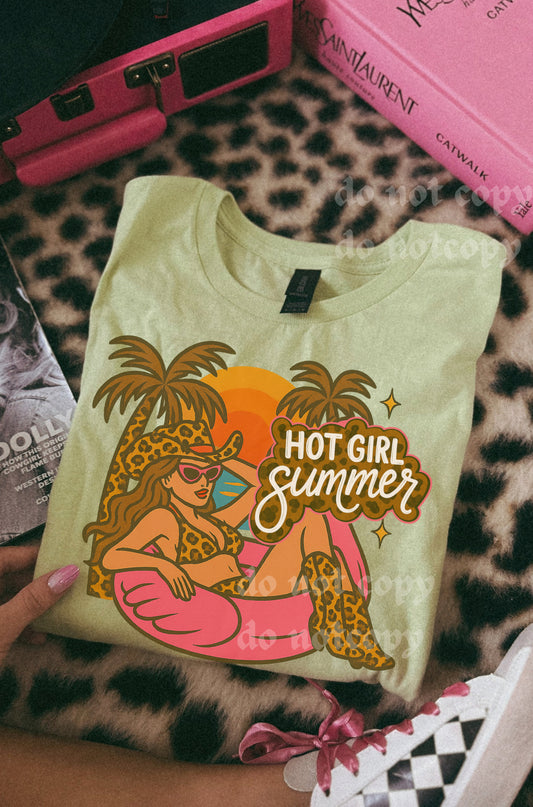 Hot girl summer kiwi gildan tee