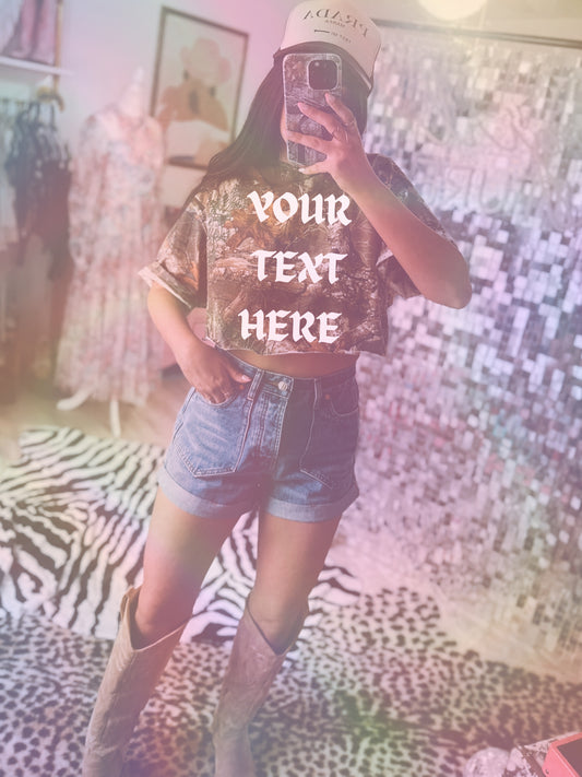HAND CROPPED Code Five Camo Tee Mockup